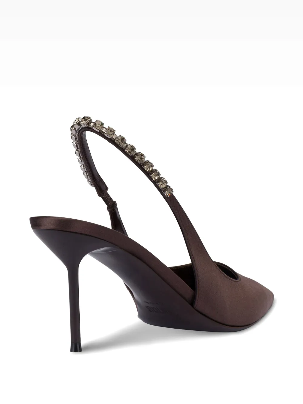 Paris Texas Lidia crystal-embellished slingback pumps Bruin