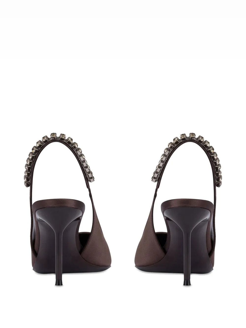 Paris Texas Lidia crystal-embellished slingback pumps Bruin