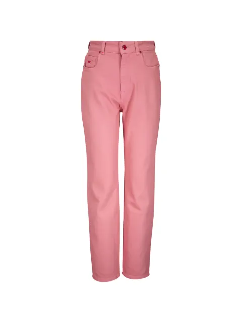 Kiton logo-embroidered jeans