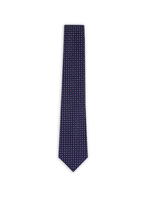 Kiton floral-print silk tie
