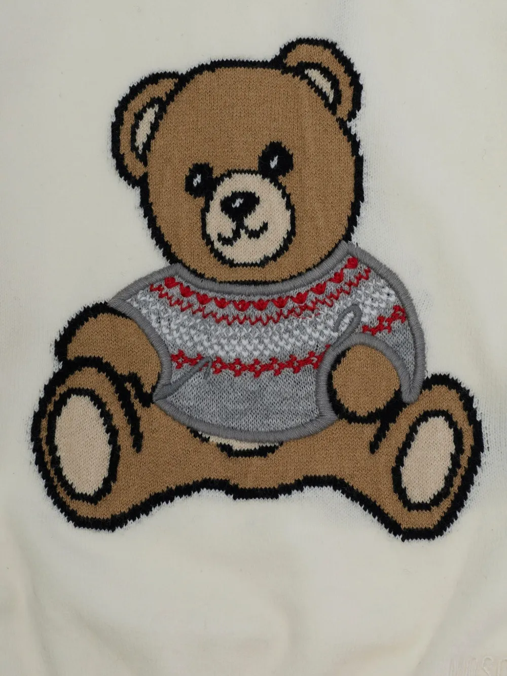 Moschino Kids Teddy Bear sweater Wit