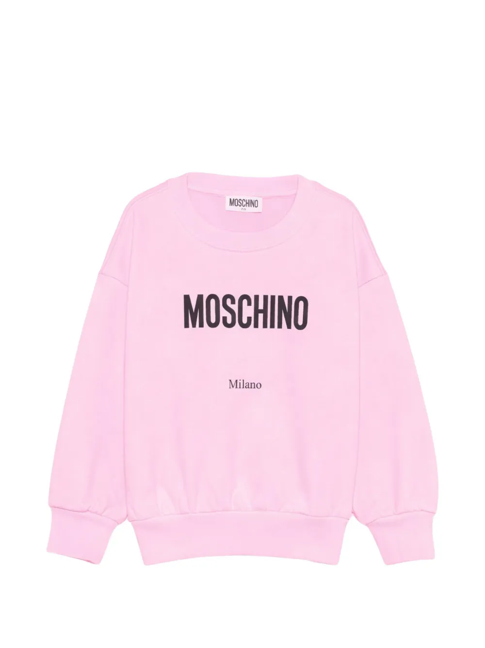 Moschino Kids Milano logo-print sweatshirt - Rosa