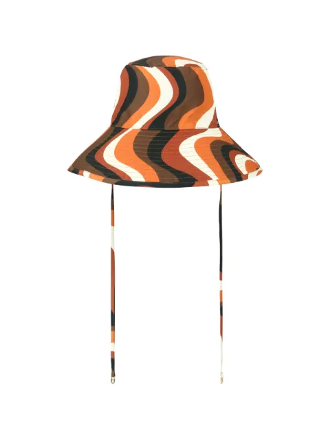 DAZE DAYZ Sunset swirl-print wide-brim hat
