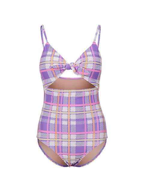 5PENING check-pattern cutout swimsuit