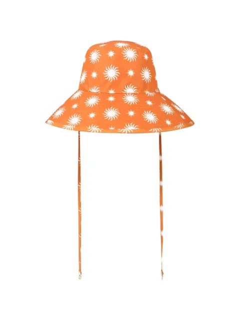 DAZE DAYZ sun-print wide-brim hat