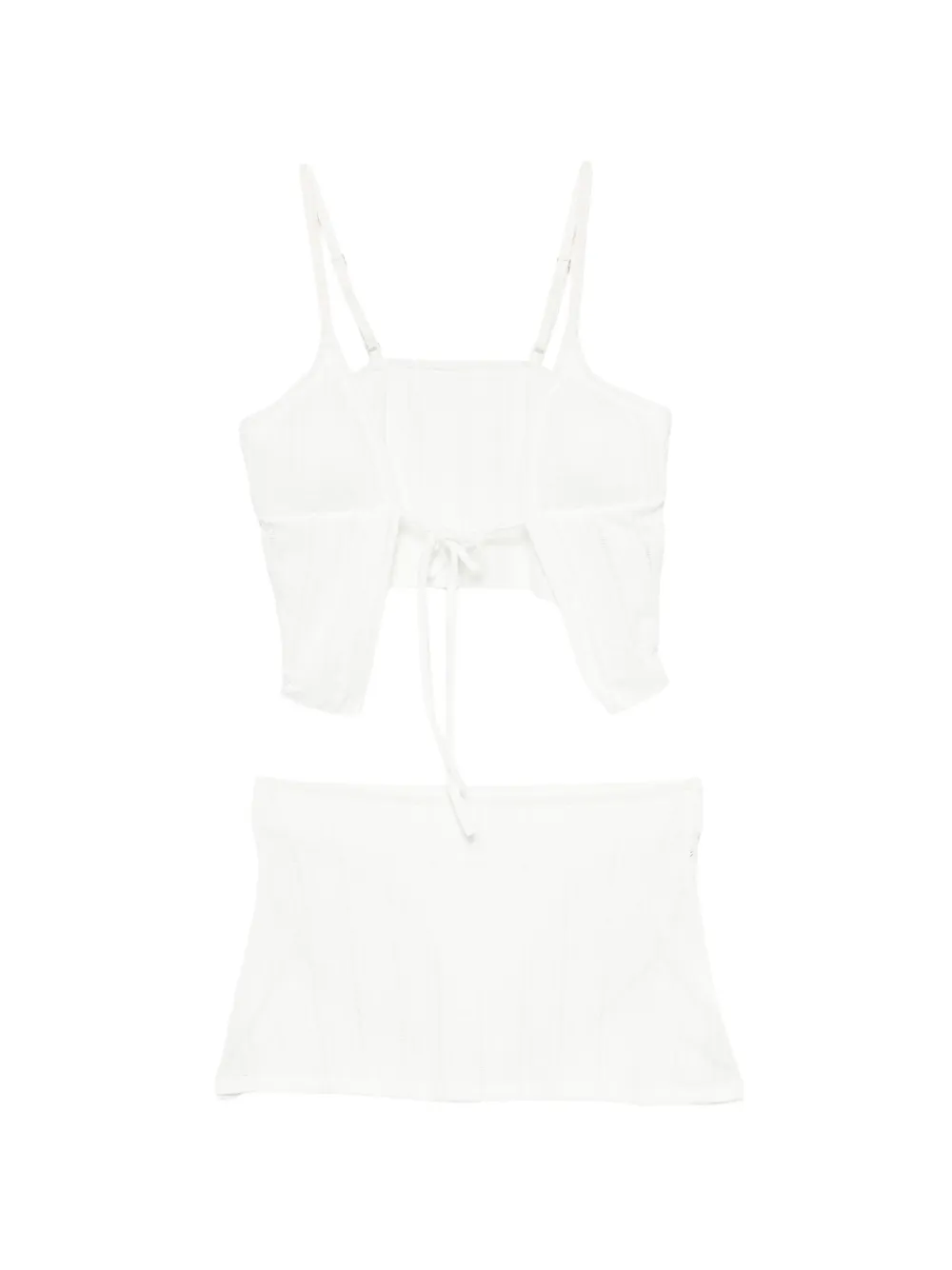 5PENING jacquarded swimwear - Bianco