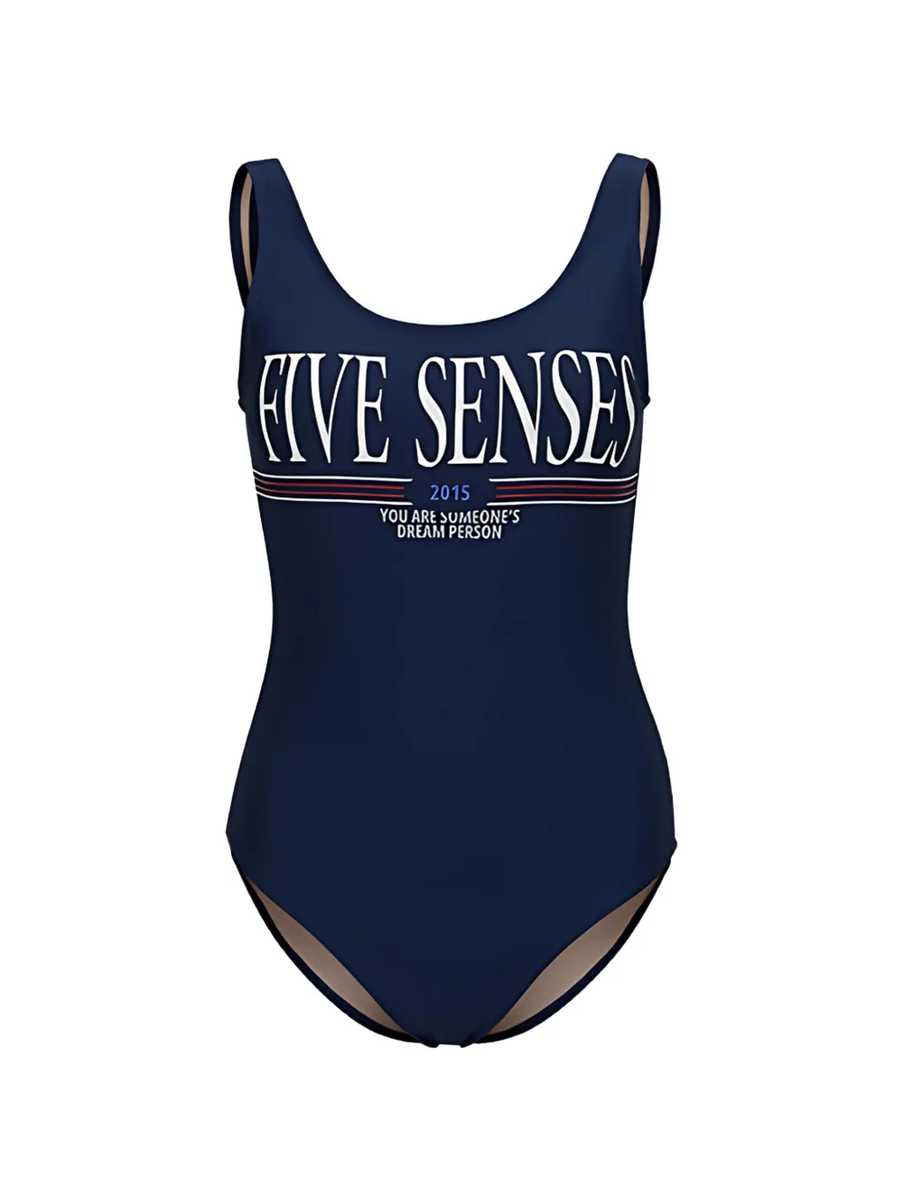 5PENING 24 Diana logo-print scoop-back swimsuit - Blu