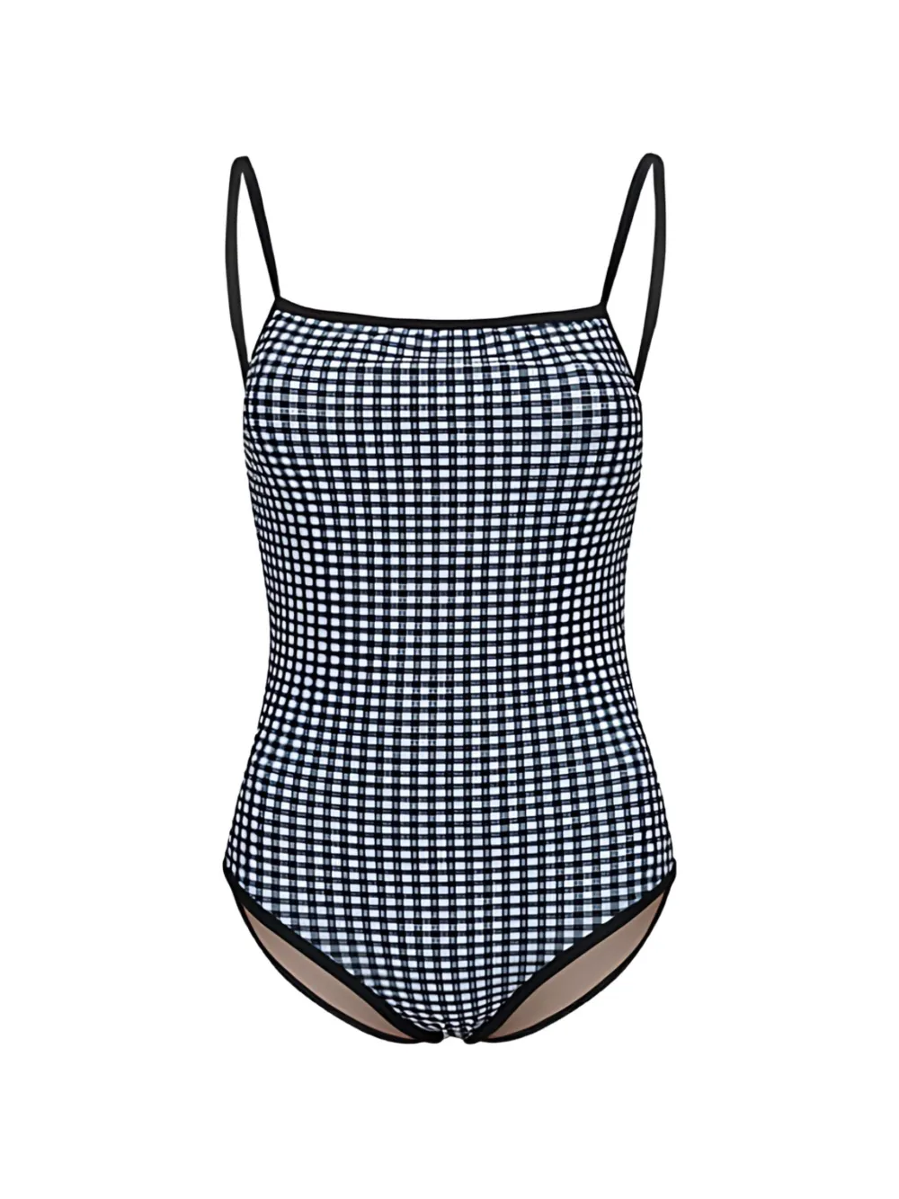 5PENING 24 Melanie check-print swimsuit - Schwarz