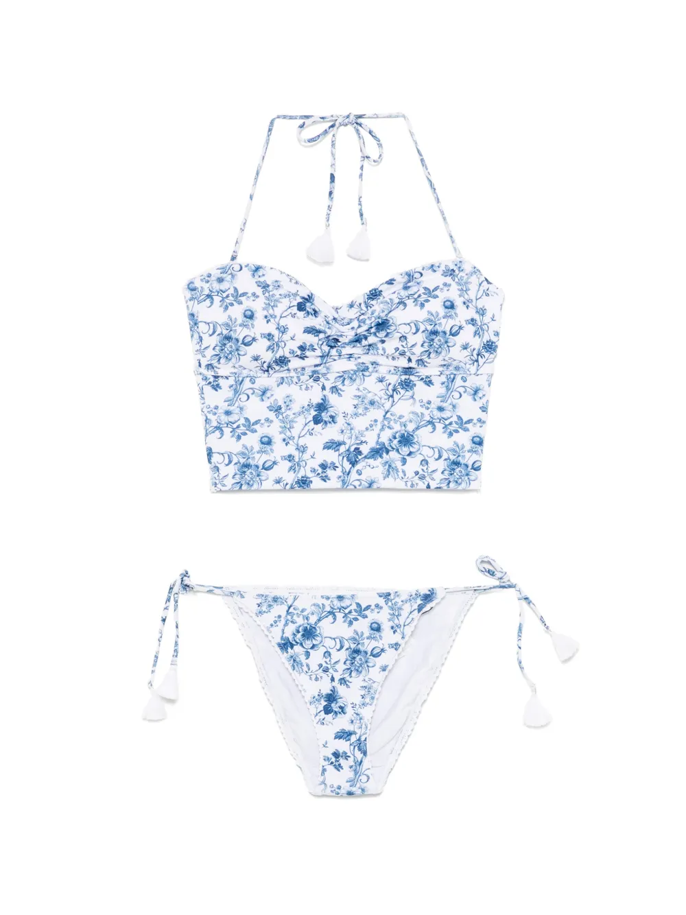 DAZE DAYZ floral-print bandeau bikini