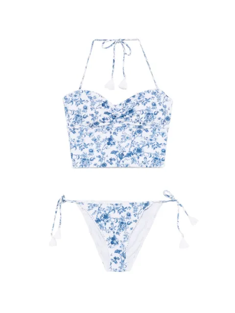 DAZE DAYZ floral-print bandeau bikini