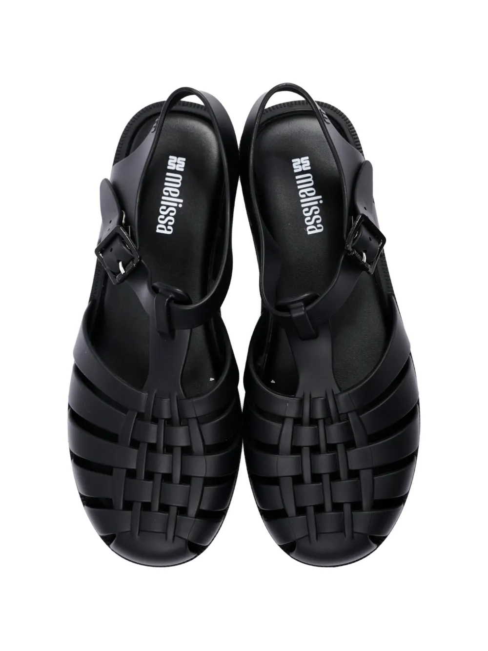 Mini Melissa cage-style sandals Zwart