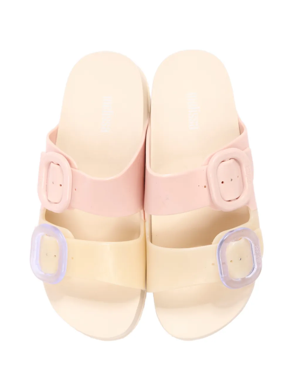 Mini Melissa buckle-fastening sandals Beige