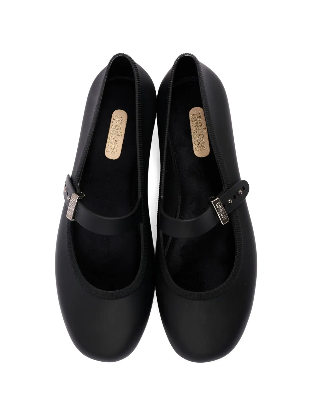 Mini Melissa buckle-fastening ballet flats Zwart