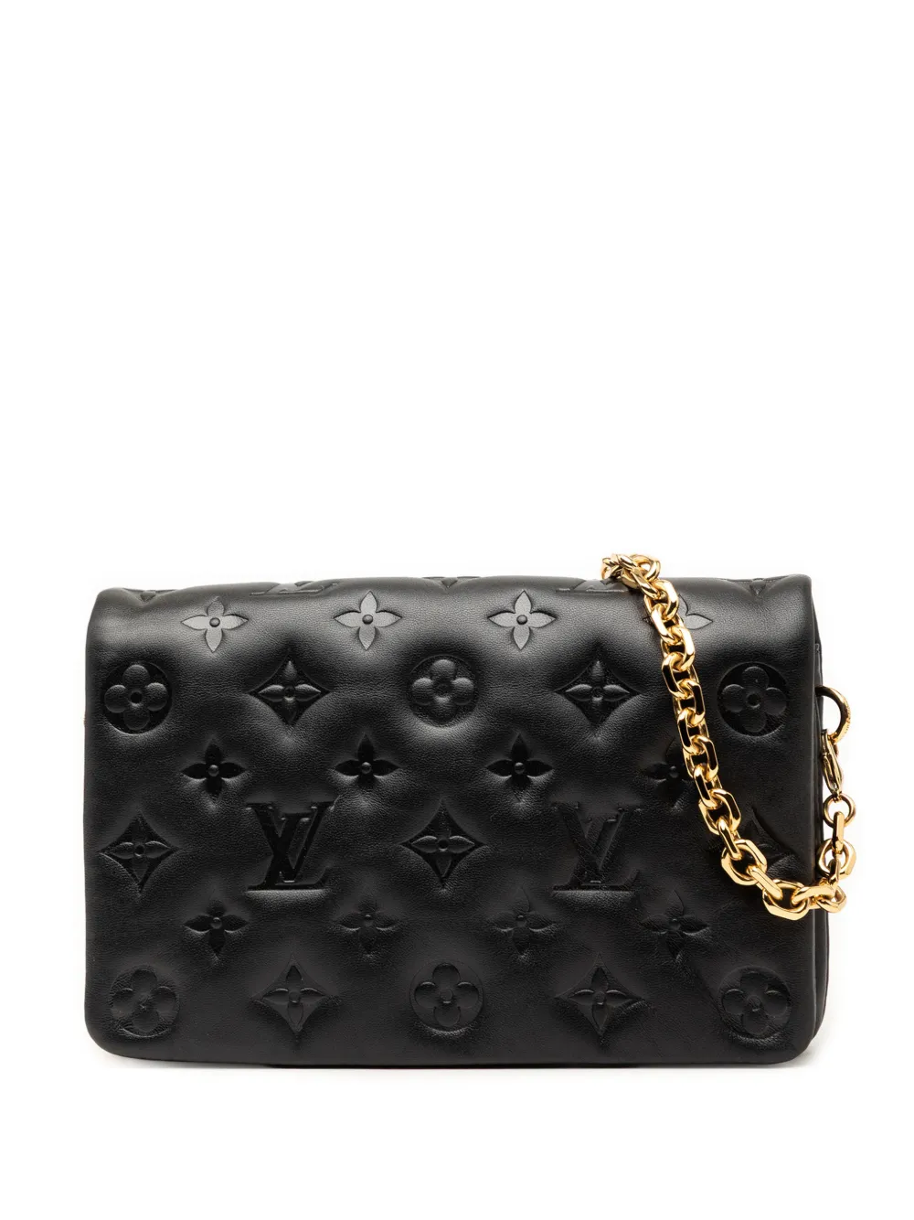 Louis Vuitton Pre-Owned 2021-2026 Monogram Embossed Pochette Coussin crossbody bag - Schwarz