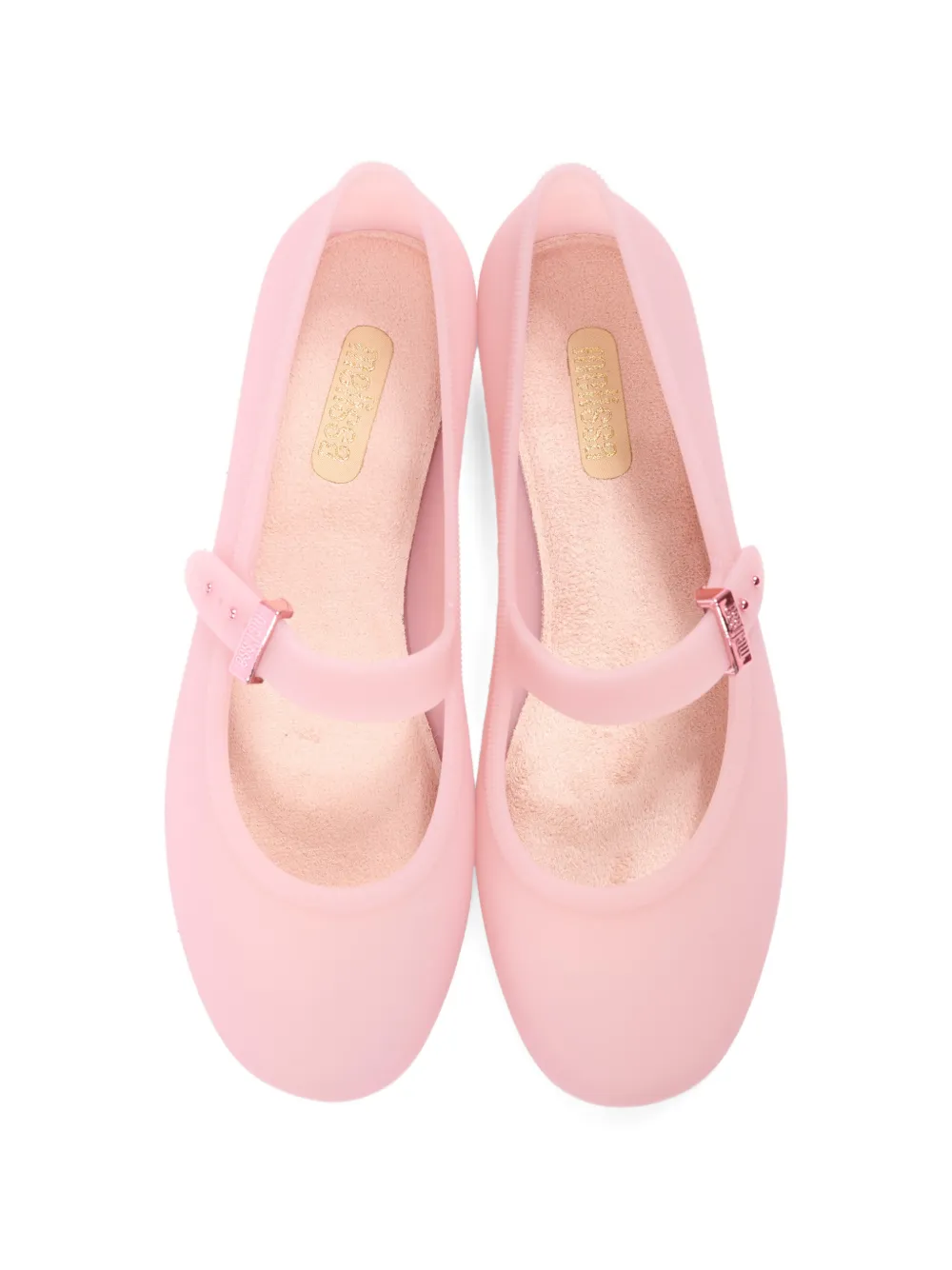 Mini Melissa buckle-fastening ballet flats Roze