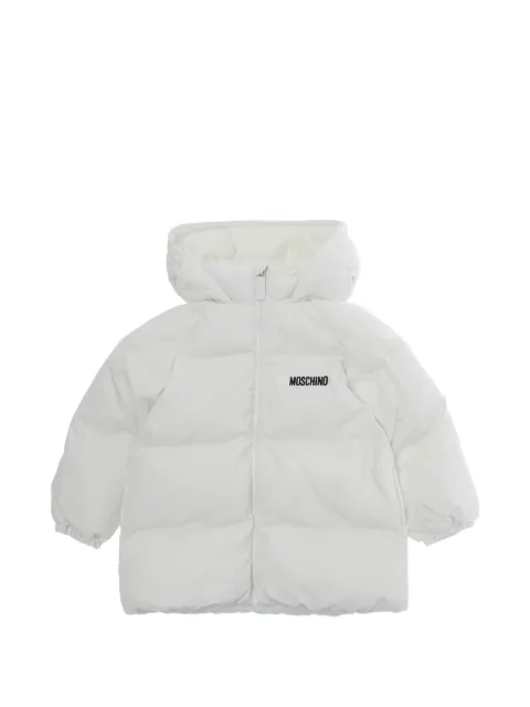 Moschino Kids logo-print puffer jacket