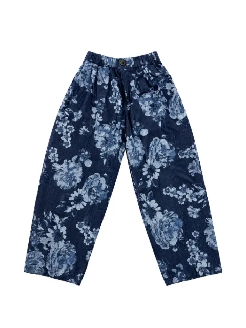 michael coal floral-print trousers