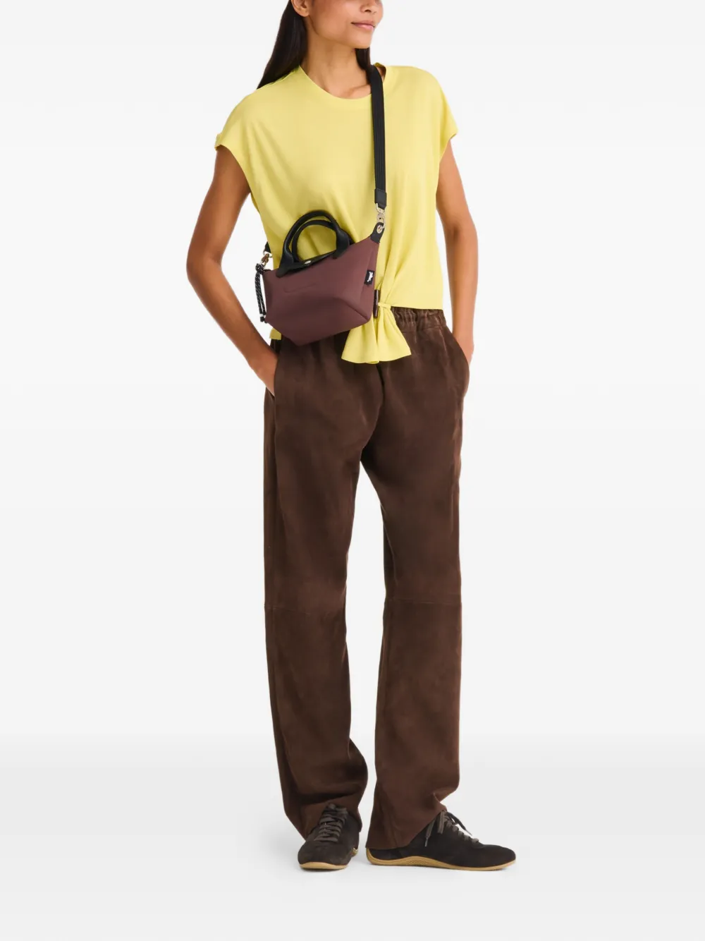 Longchamp Le Pliage Energy XS handtas Bruin