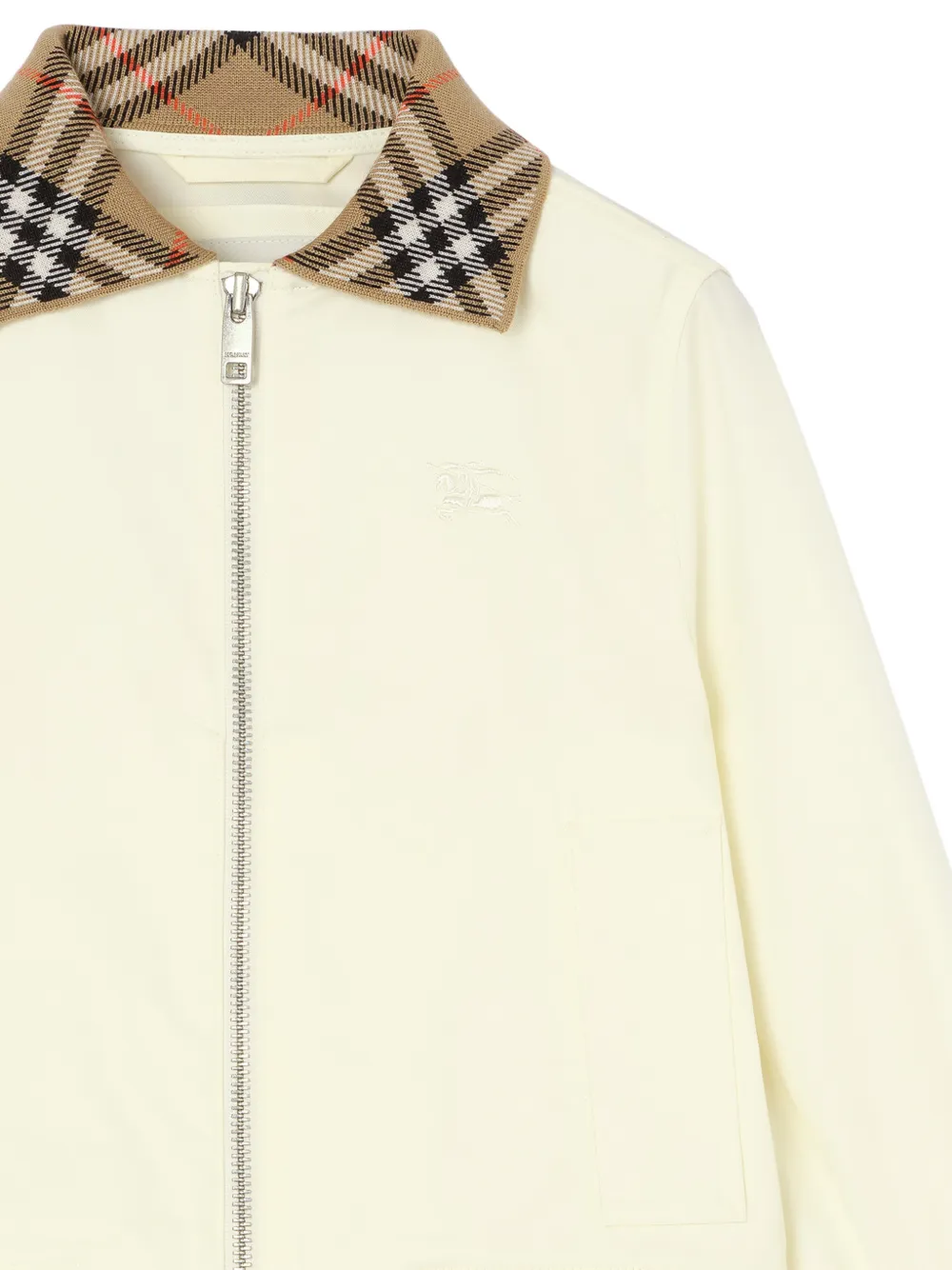 Burberry Kids Hayfield katoenen bomberjack Beige