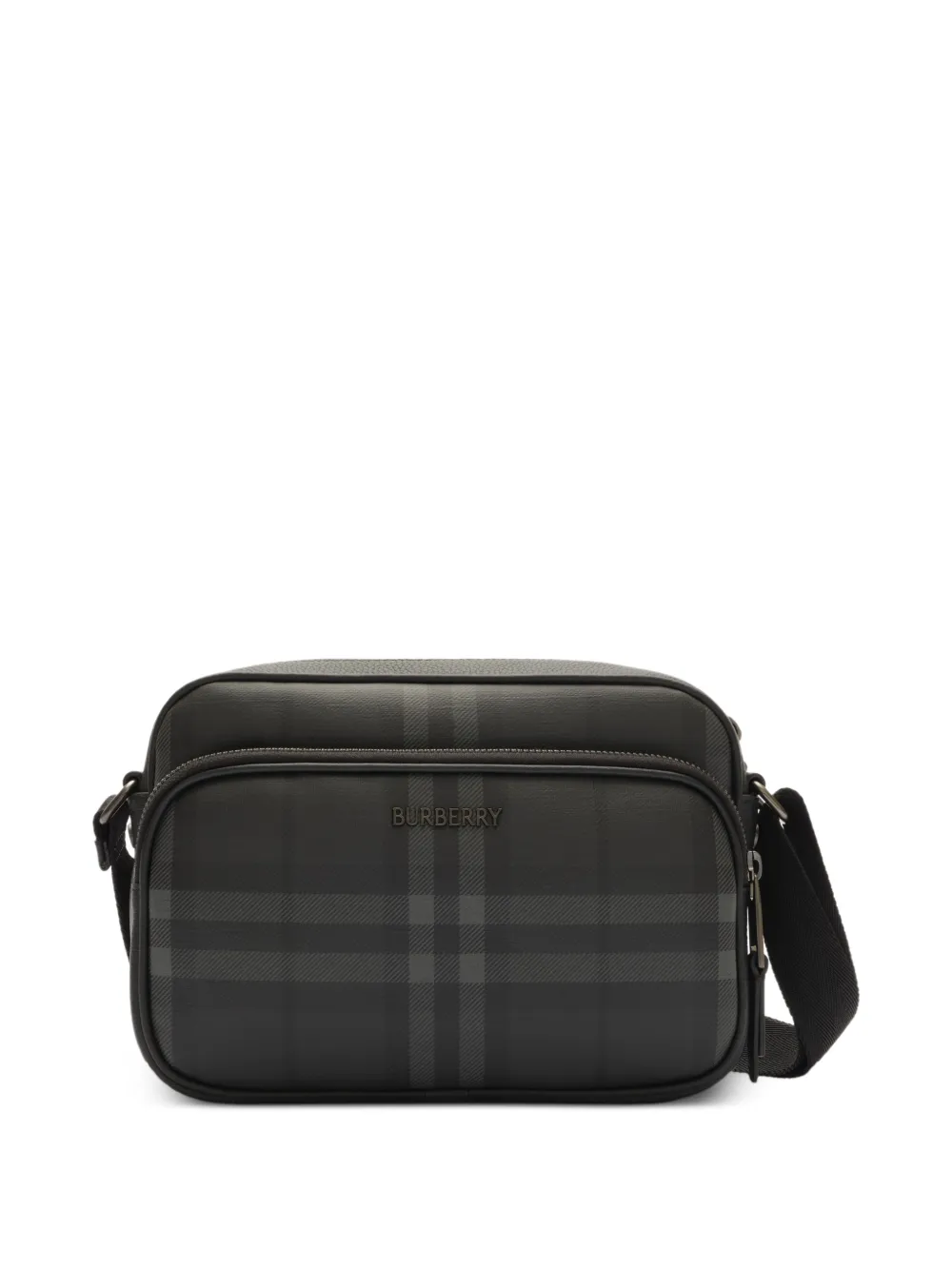 Burberry City Check-Pocket Umhängetasche - Schwarz
