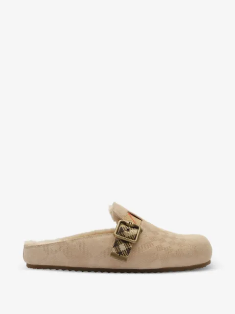 Burberry sabots Urchin en shearling Check