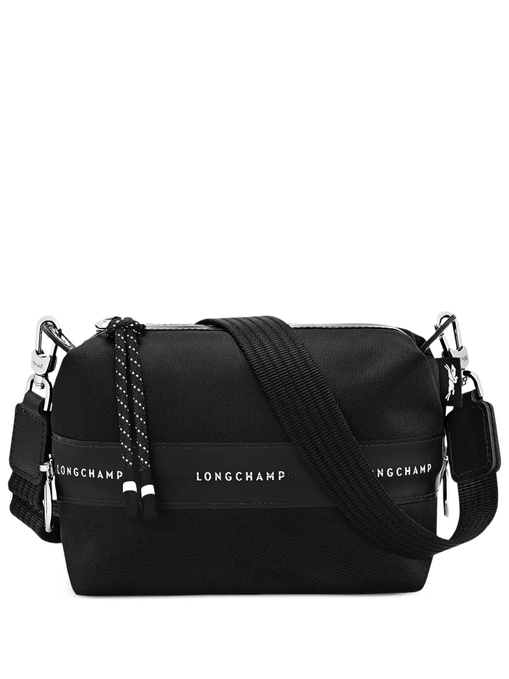 Longchamp XS Le Pliage Energy logo-print adjustable-strap shoulder bag - Nero