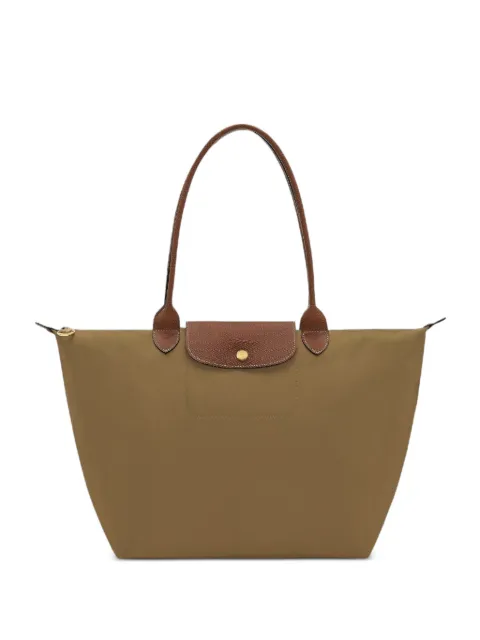 Longchamp Le Pliage leather-trim tote bag