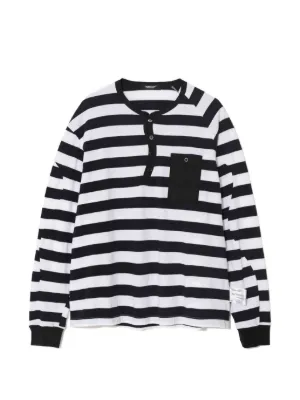 Doublet トレイルベスト ストライプシャツ | ホワイト | FARFETCH JP