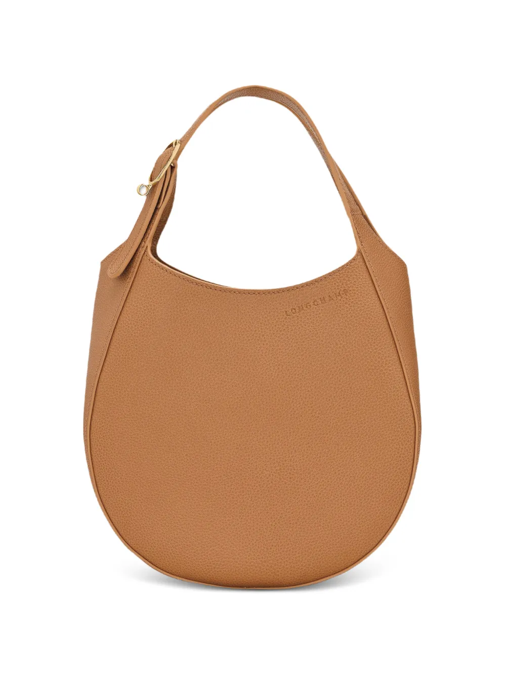 Longchamp Le Foulonné grained-leather bucket bag - Marrone