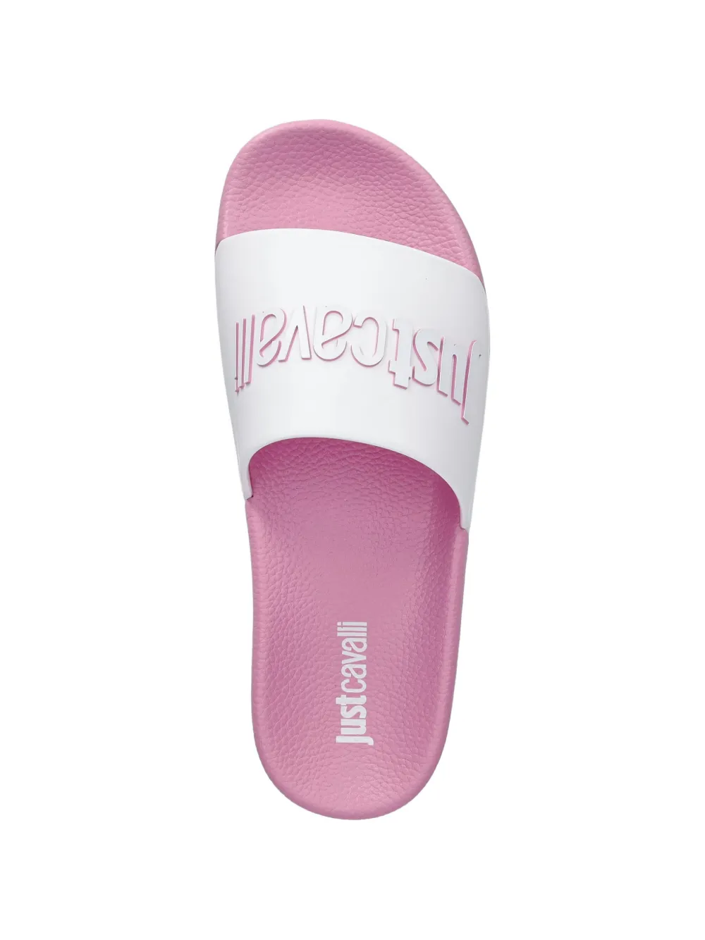 Just Cavalli logo-embossed slides Wit
