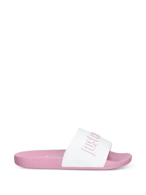 Just Cavalli flip flops con logo en relieve