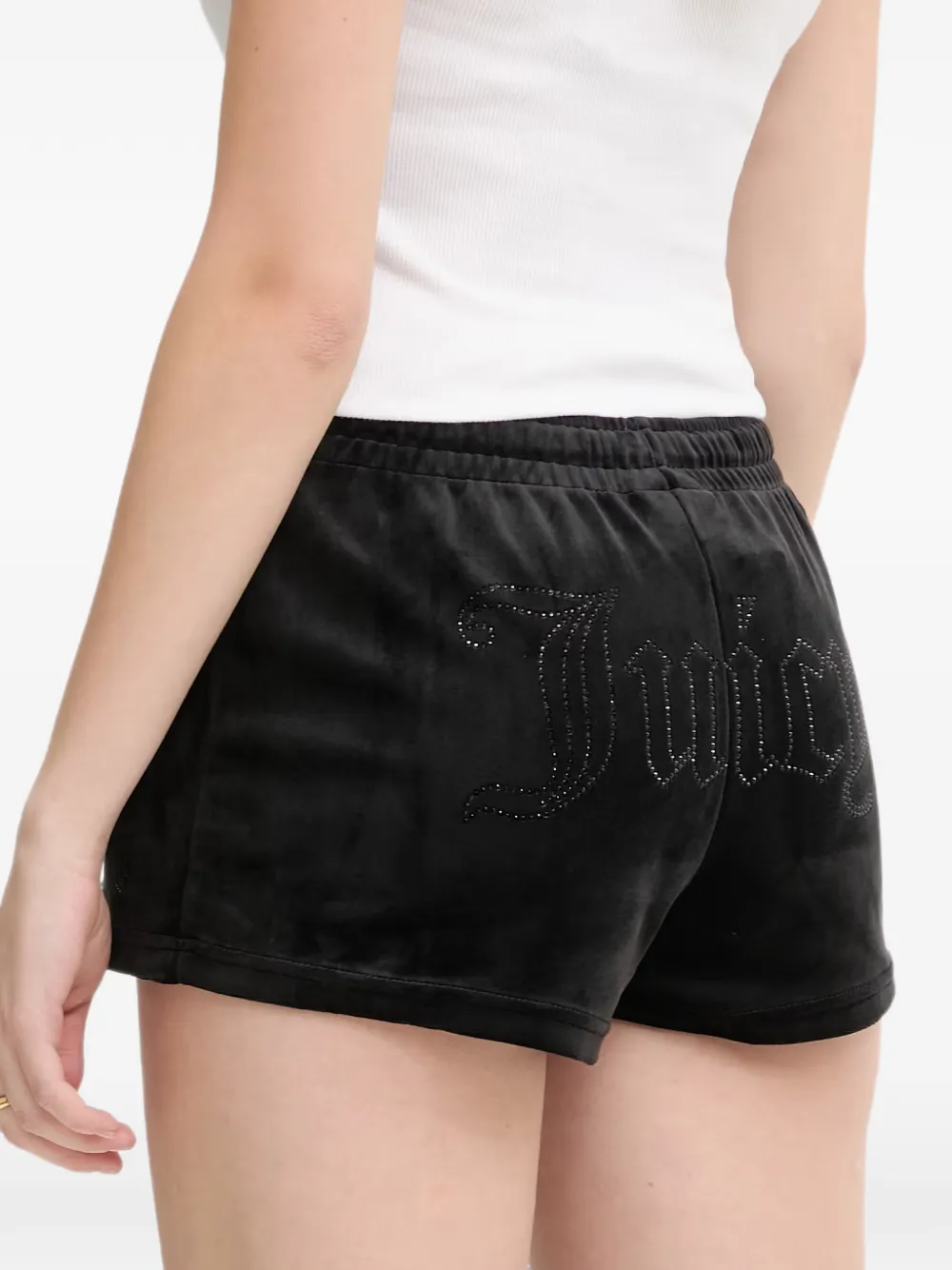 Juicy Couture Shorts verfraaid met kristallen Zwart