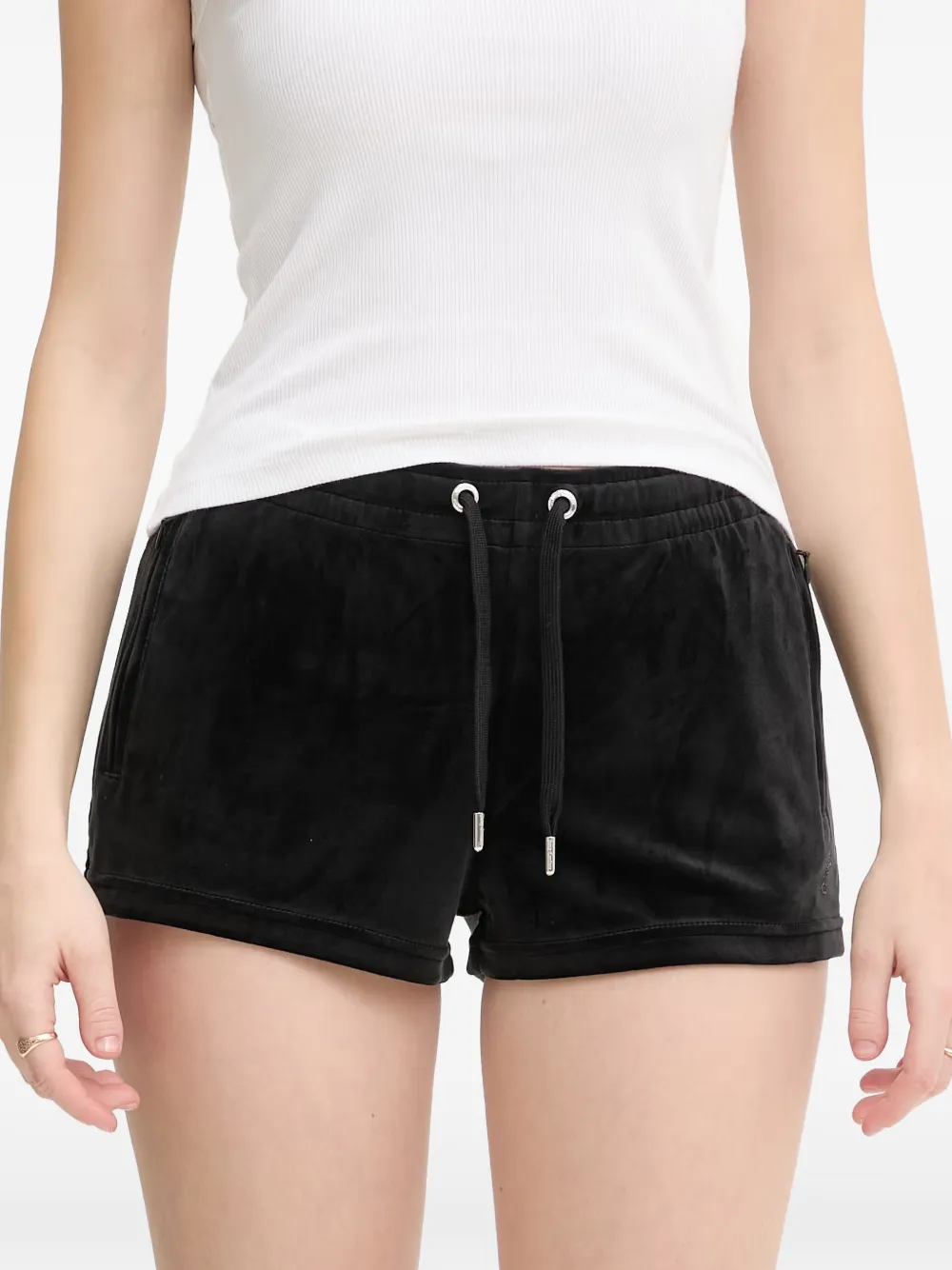 Juicy Couture Shorts verfraaid met kristallen Zwart
