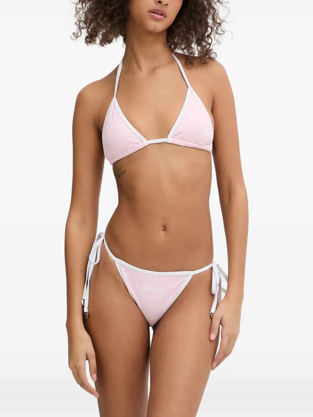 Juicy Couture logo-print bikini - Rosa