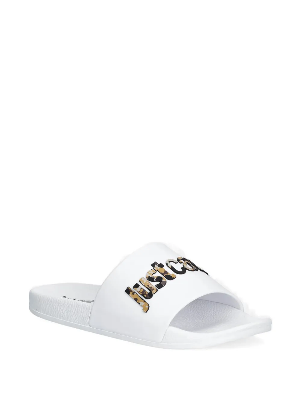 Just Cavalli logo slides Wit