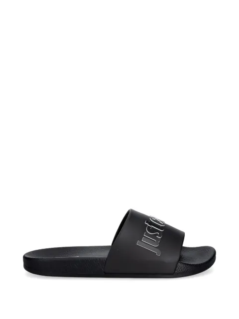 Just Cavalli flip flops con logo en relieve