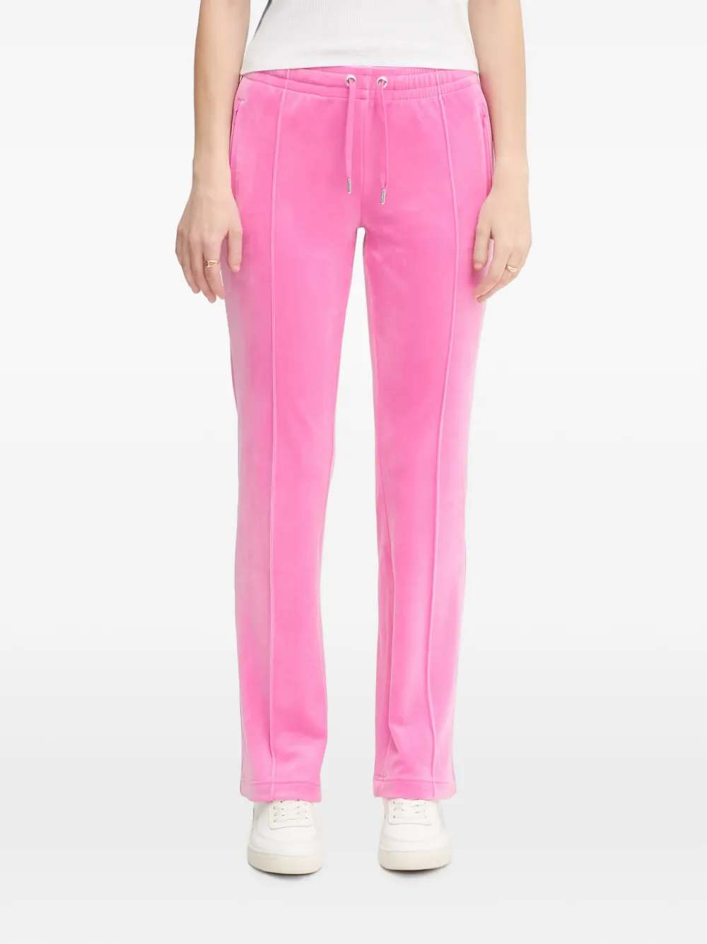 Juicy Couture rhinestone-logo track pants - Rosa