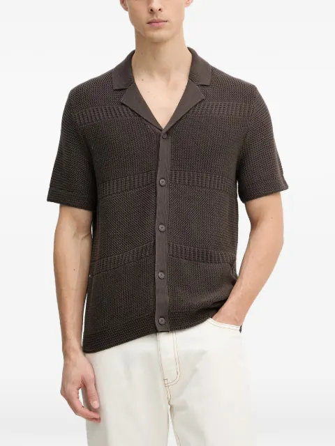 Joop! textured short-sleeve cardigan