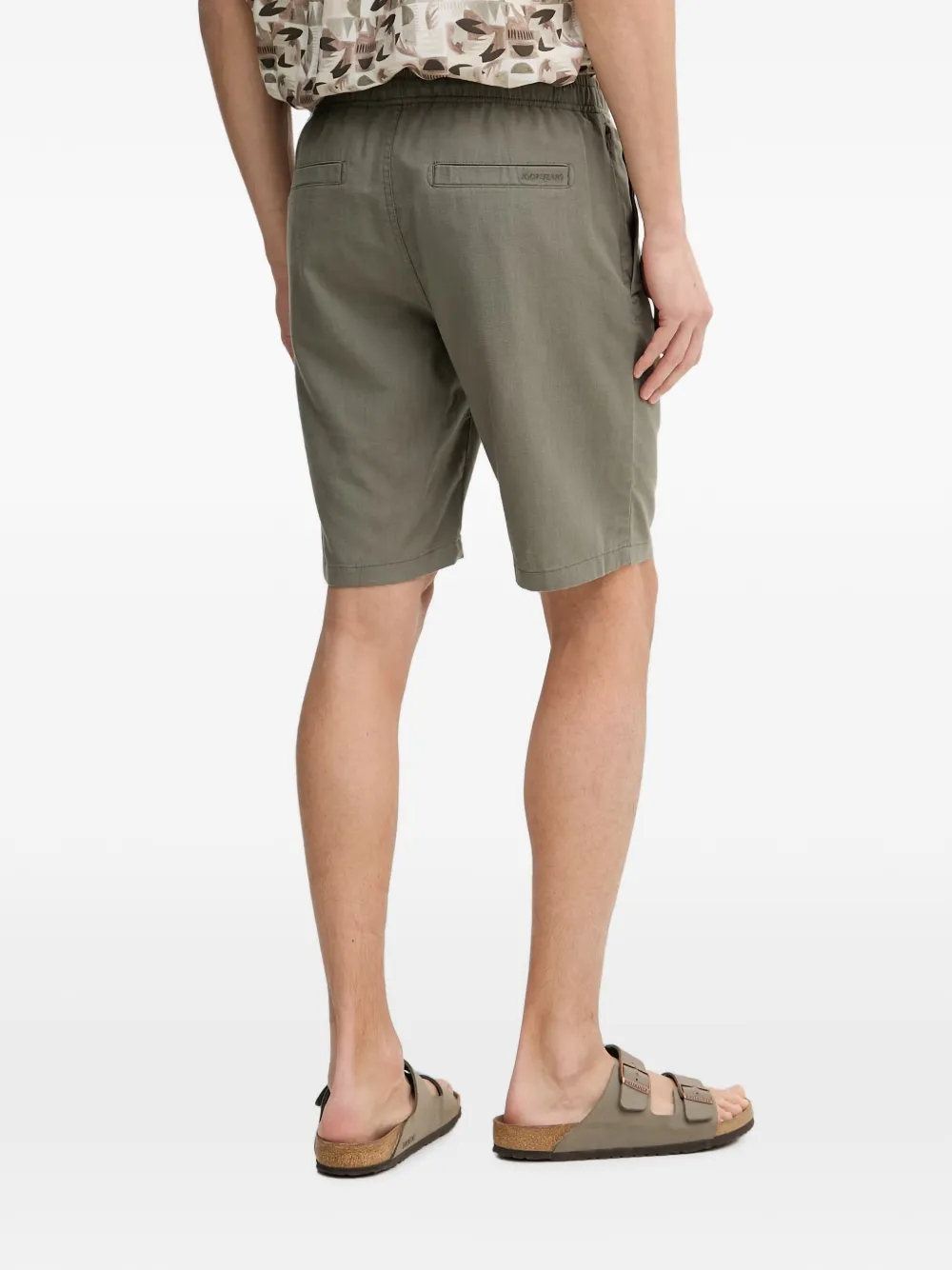 Joop! Russ Bermuda shorts met trekkoord Groen
