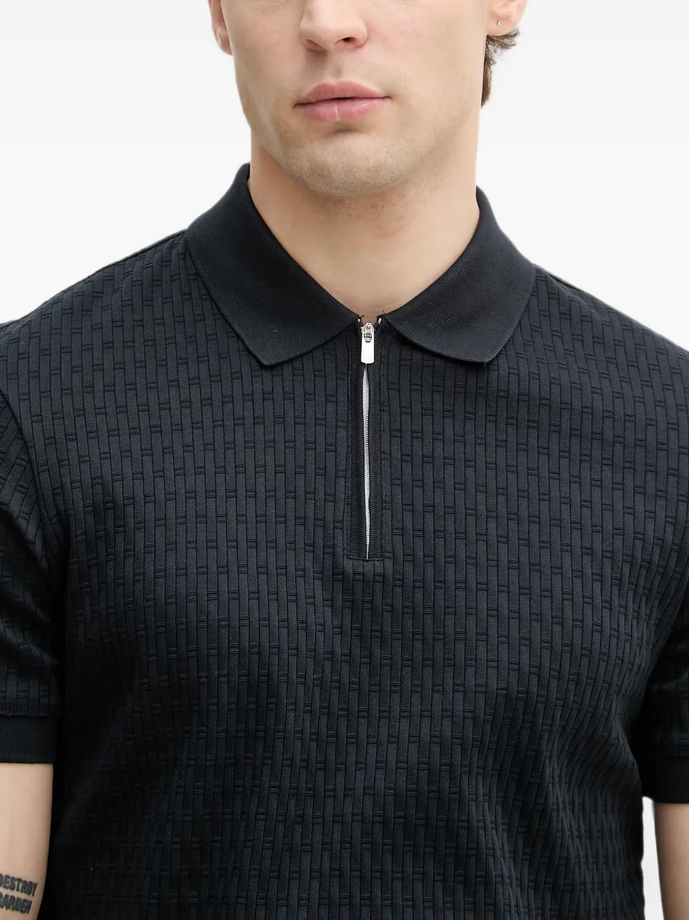 Joop! Franciscojose poloshirt met rits Blauw