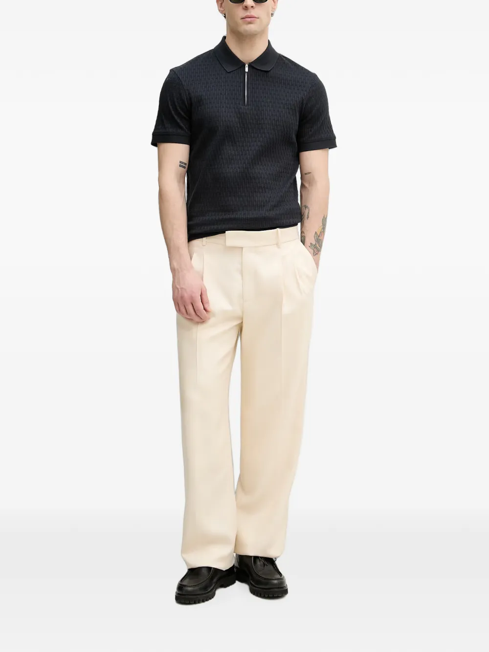 Joop! Franciscojose poloshirt met rits Blauw