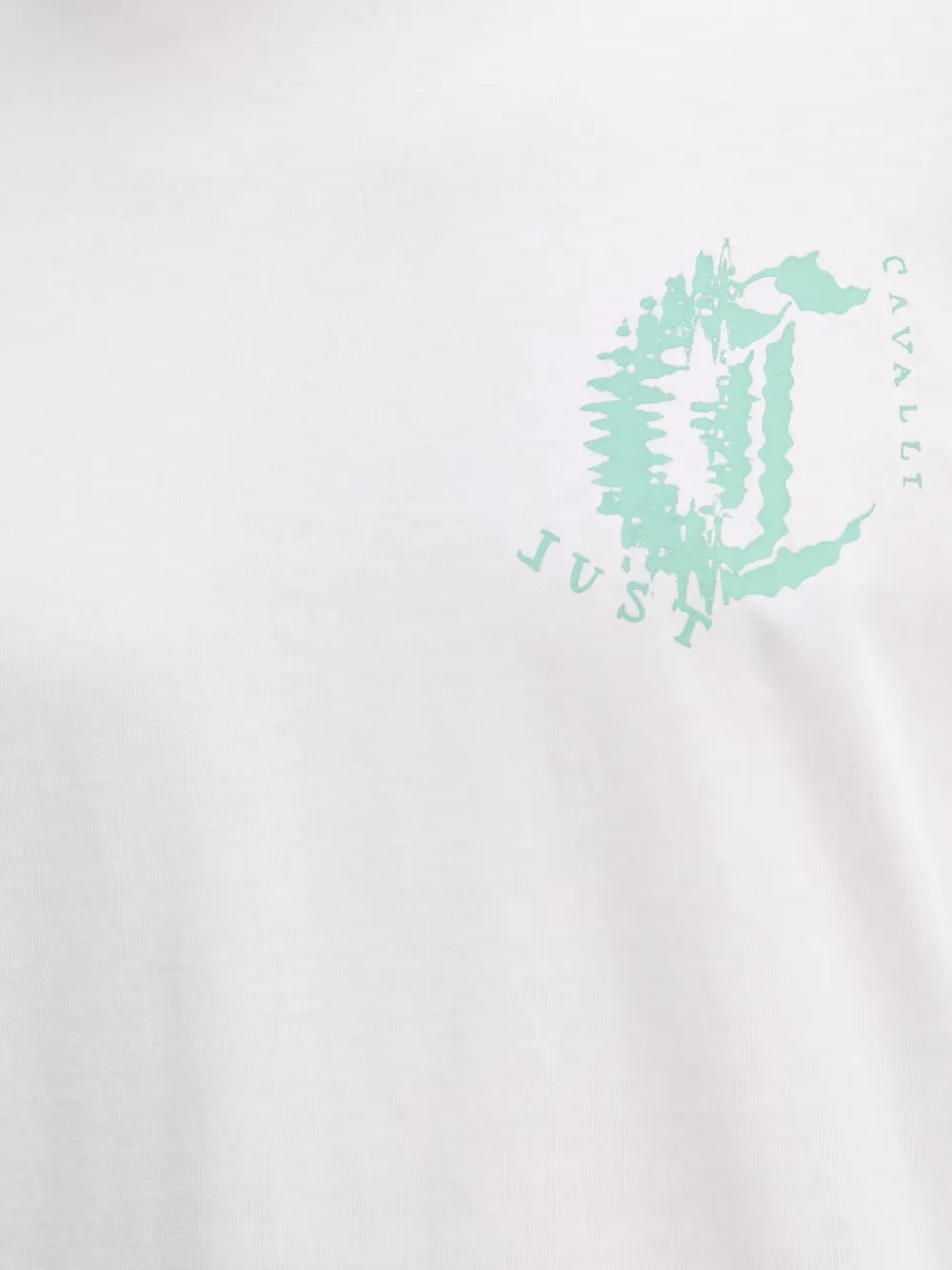 Just Cavalli Katoenen T-shirt met logoprint Wit