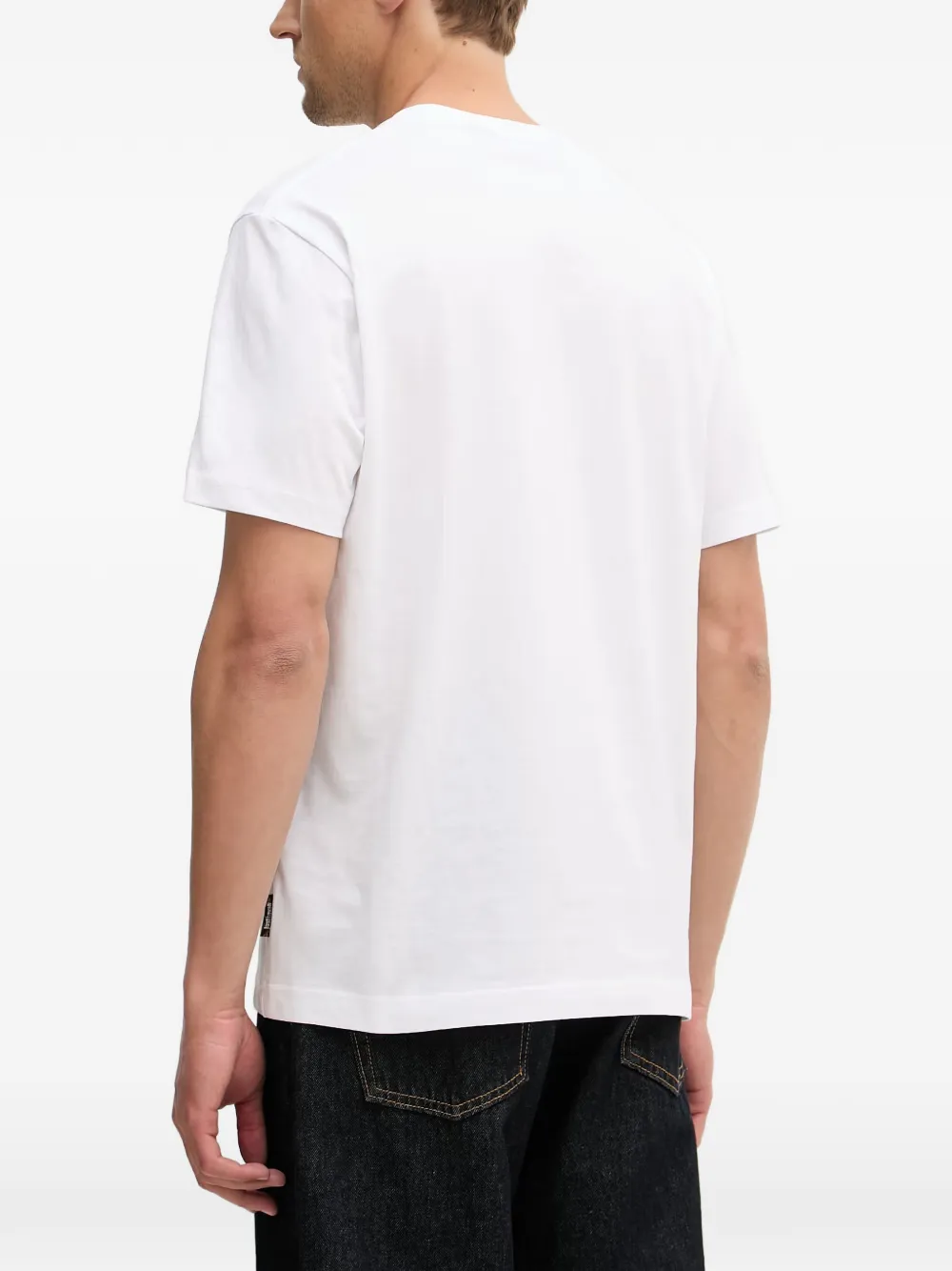 Just Cavalli Katoenen T-shirt met logoprint Wit