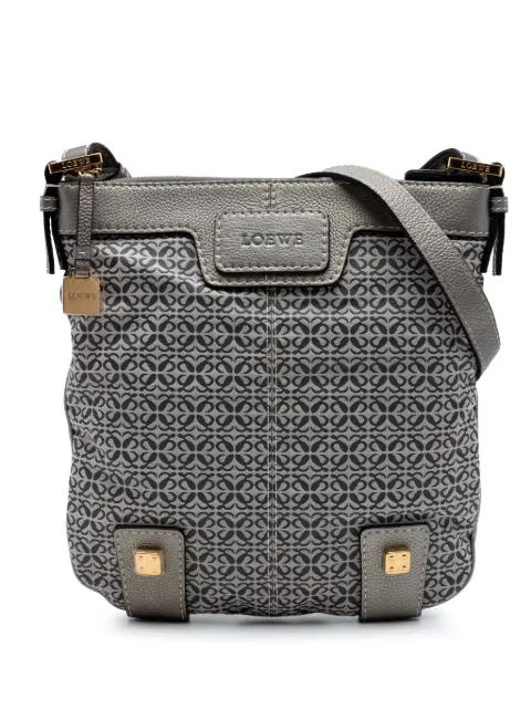 Loewe Pre-Owned 2010-2026 Anagram Canvas New Road crossbody bag