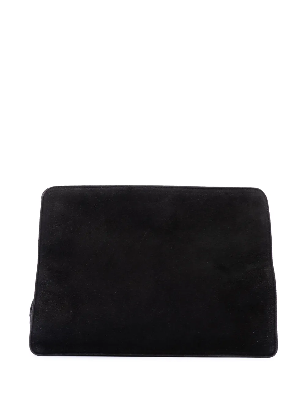 Miu Miu Pre-Owned 2010-2026 Suede Frame clutch bag - Nero