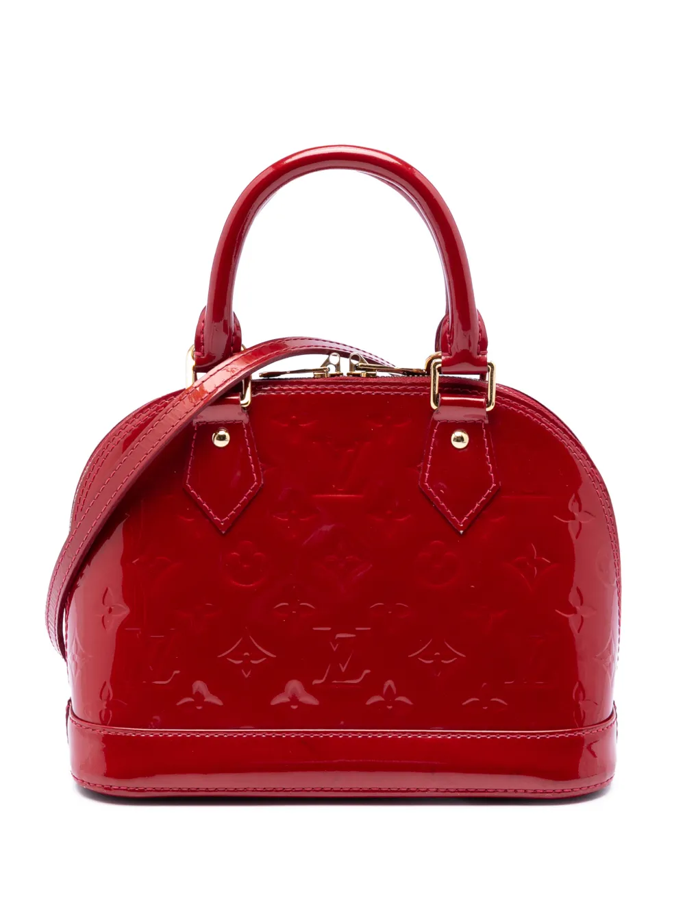 Louis Vuitton Pre-Owned 2013 Monogram Vernis Alma BB satchel - Rosso