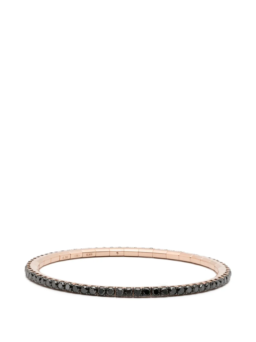 Roberto Demeglio Size 3 black diamond bracelet - Rosa