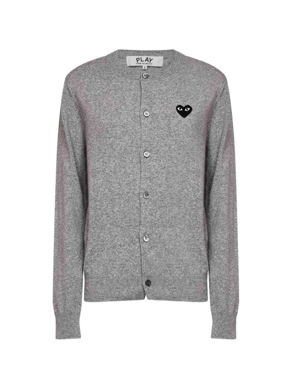 Comme Des Garçons Play heart-emblem cardigan - Grigio