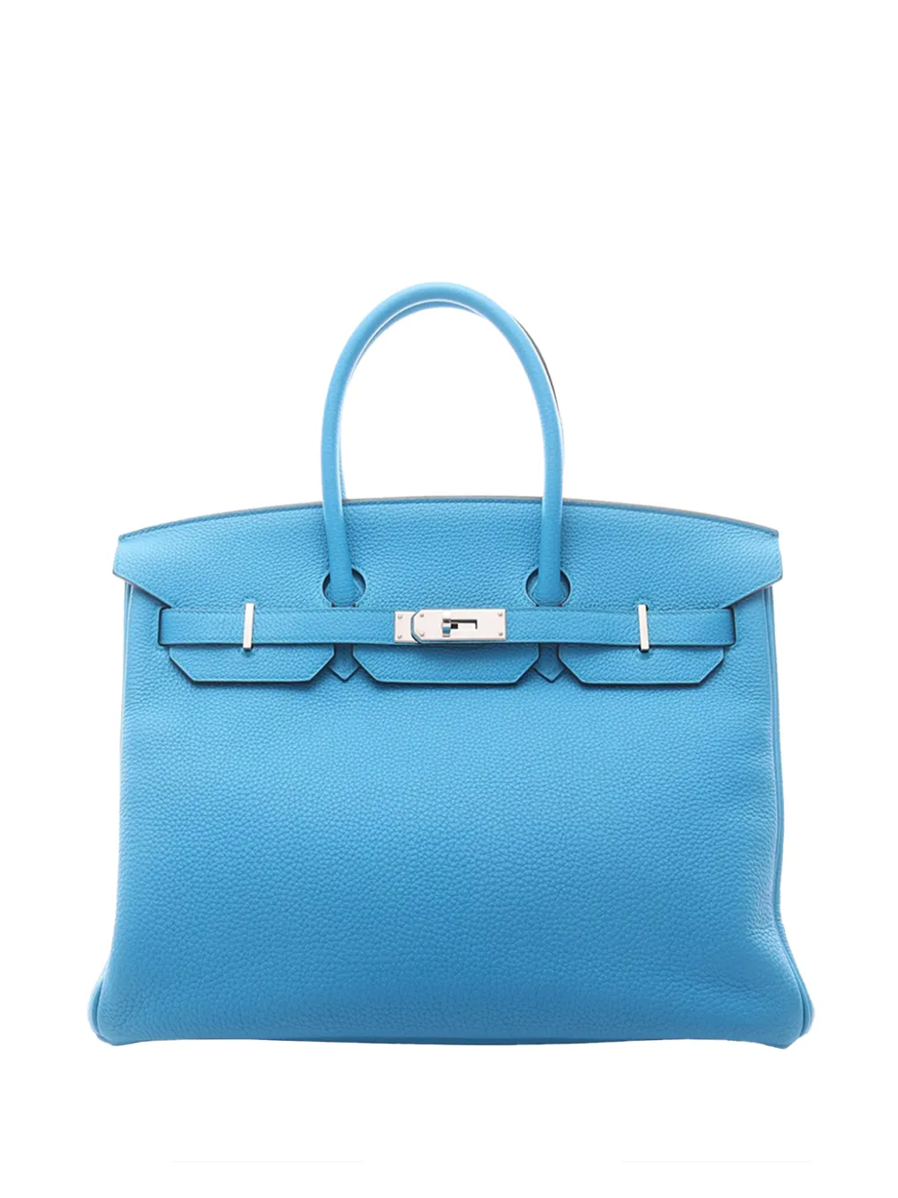 Hermès Pre-Owned 2017 Togo Birkin Retourne 35 handbag - Blu