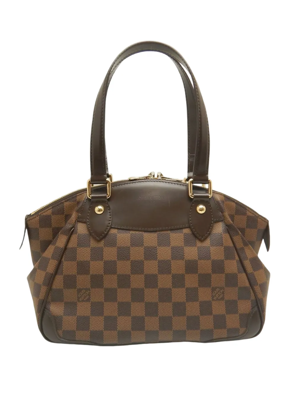 Louis Vuitton Pre-Owned 2010 Damier Ebene Verona PM satchel - Braun